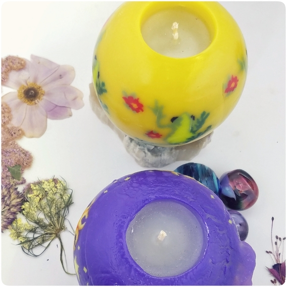 *SOLD*90's Vtg Magic Glow Candles set of 2 - Picture 2 of 7